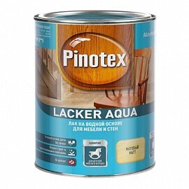 Pinotex. Лак Lacker Aqua 10 матовый на вод. основе 1л.
